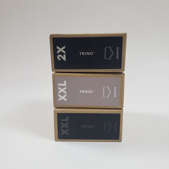 Allbirds Womens Shortie Underwear Trino 3-Pack 2X & XXL Raincloud Pitaya Black - Picture 3 of 14